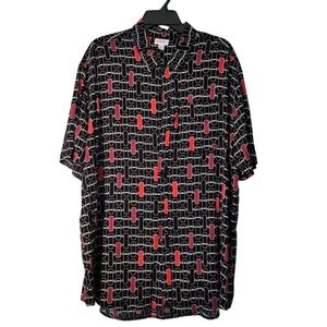 Skateboard Graphic Men's Aloha Hawaiian Shirt NWT XL Lularoe Michael Vintage